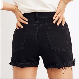 Madewell Black Jean Shorts